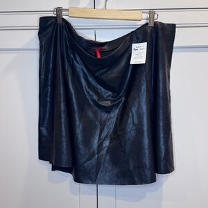 SPANX Shiny Black Mini Skirt